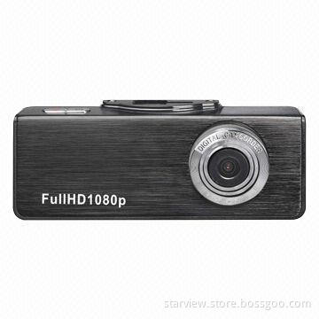 Black Mobile DVR with GPS Function, Ambarella A5s CPU, Full HD 1,080P/30fps Brushed Aluminum